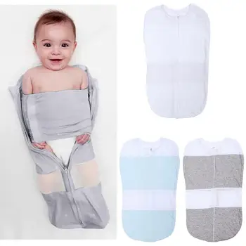 

Baby Sleeping Bag Envelopes Zipper Sleepsacks Infants Bedding Accessories for newborns 0-6 Month Cotton Solid color Zipper Sleep