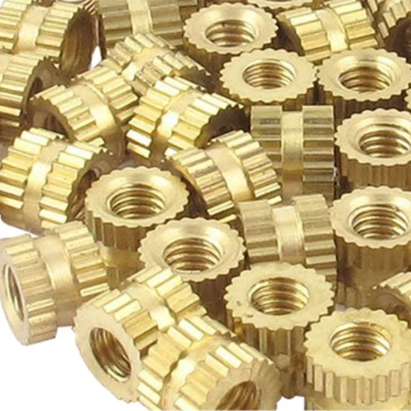 

WSFS Hot 100pcs M2 x 3mm Brass Cylinder Knurled Threaded Round Insert Embedded Nuts