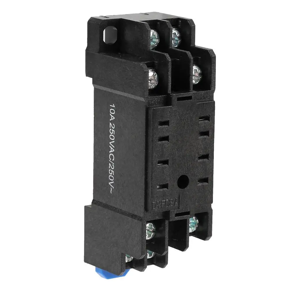 

250VAC 10A DYF08A 8Pin Relay Socket Base Black Tool Professional