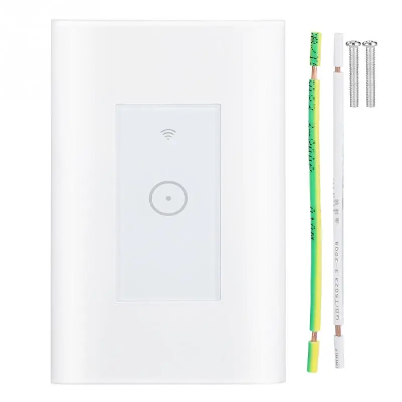

1Gang WiFi Smart Wall Light Switch Wireless Voice Control Timing Function Light Switch