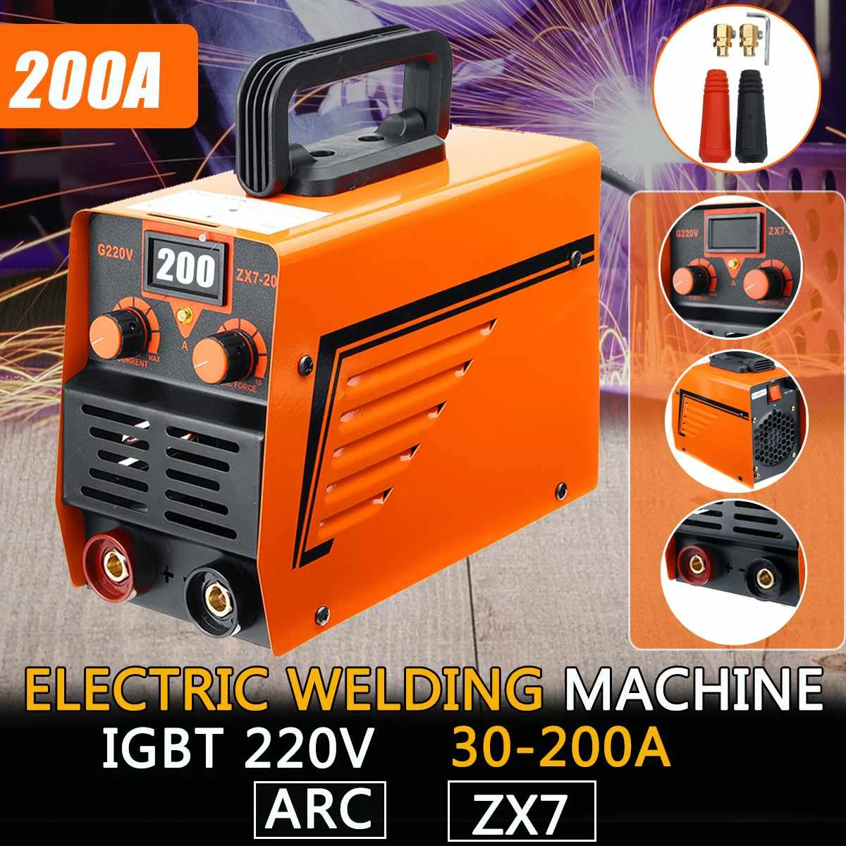 

220V Mini Handheld IGBT Inverter MMA/ARC Welders Welding Machine 30 to 200A for Welding Working Electric Working Welding Machine