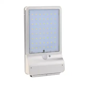 

6 Modes 56 LED Remote Control Aluminium Solar Wall Light Motion Sensor Waterproof Garden Street Lamp 1 x Solar Light