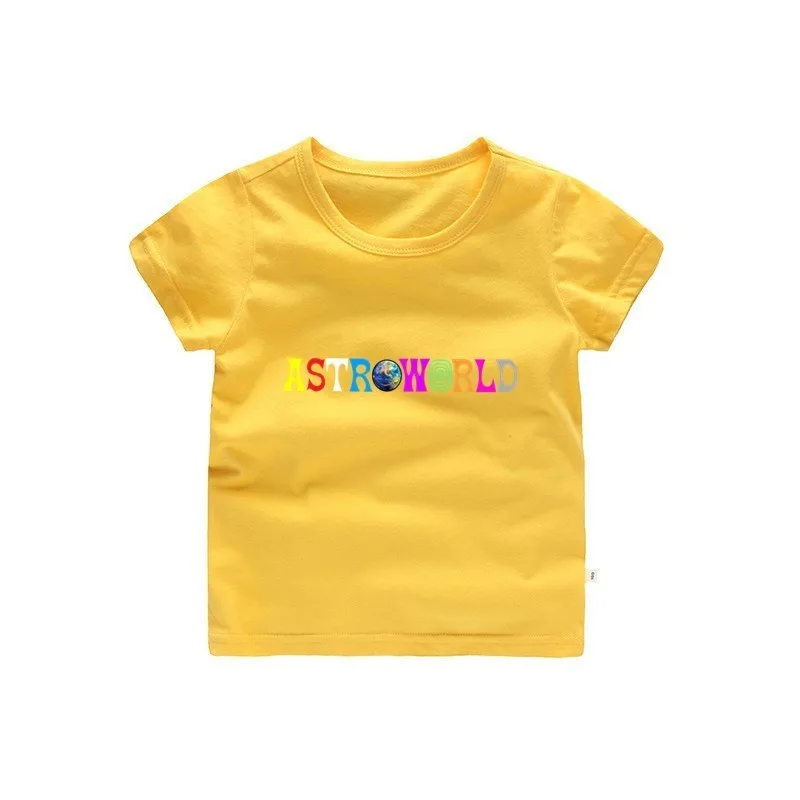 

2-12T new o neck ASTROWORLD T-Shirt Cotton clothes Summer T Shirt For Boys Tops Kids Children short sleeve Clothes