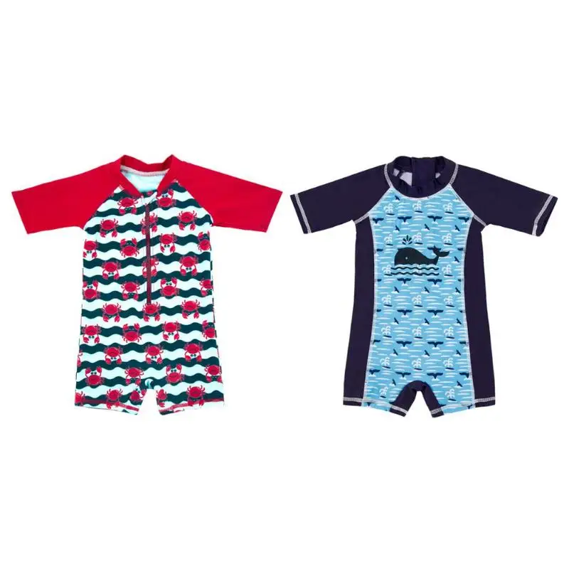 

One-piece Swimsuit Baby Boys Cartoon Print Beach Quick-Dry Swimming Jumpsuits Baby Infant Body Suit Children Swimming Clothing