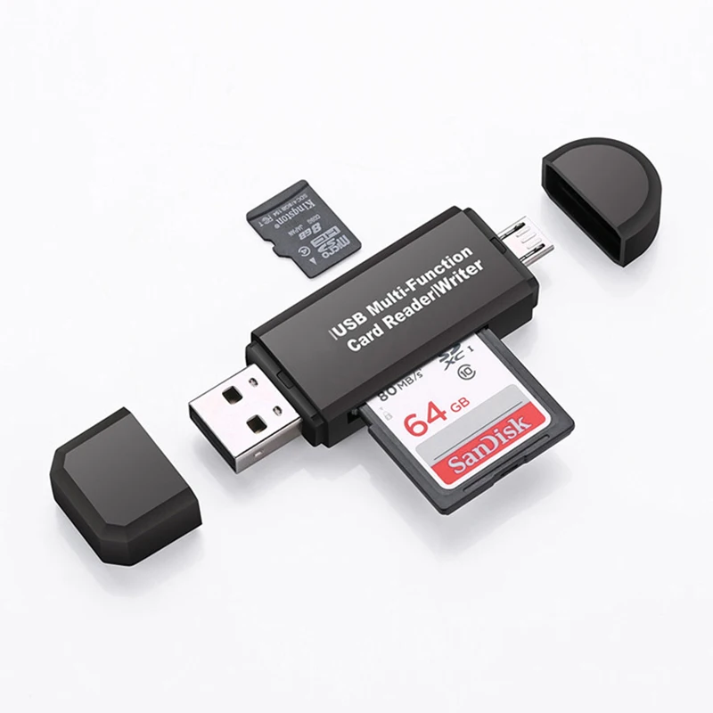 

Micro USB to Type C Adapter Support Micro SD/SD Card/USB Reader Data Transfer OTG Adapter Converter Support for dropship