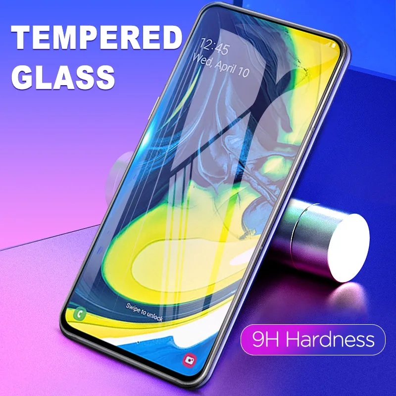 Закаленное стекло для Samsung Galaxy A7 A9 2018 S10E A50 A30 A20 A10 A70 M30 полное покрытие Защита