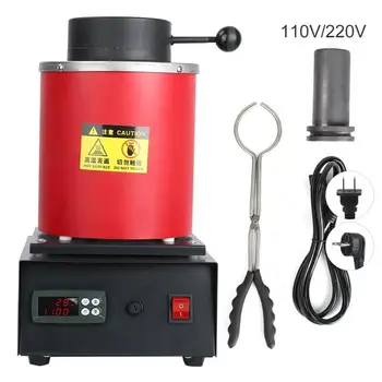 

1KG 2kg Gold Melting Furnace Machine 110V 220V Kiln Casting Refining Precious Jewelry Metal Melt Gold Copper Silver Tin Aluminum