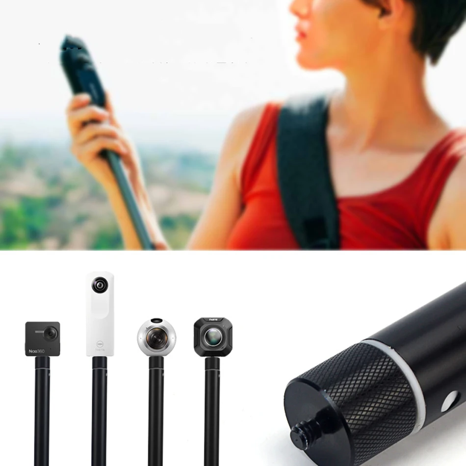 

Bakeey for Insta360 ONE Bullet Time Bundle Accessories 1.5M/3 MS elfie Stick and Rotation Handle 1/4 Screw Port Handheld Monopod