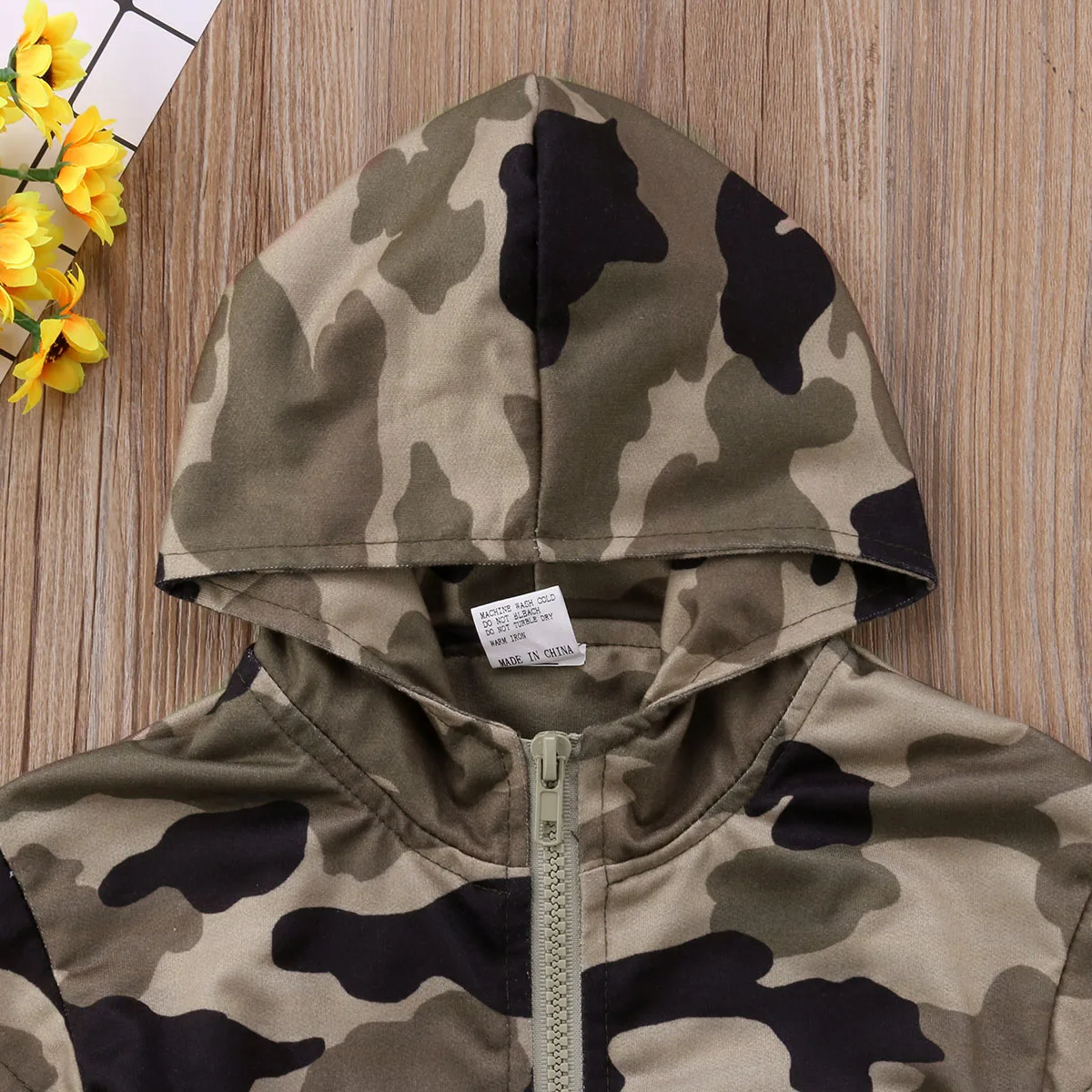 Fashion Toddler Kids Boys Long Sleeve Hooded Tops Jacket Coat Outerwear 1-6T