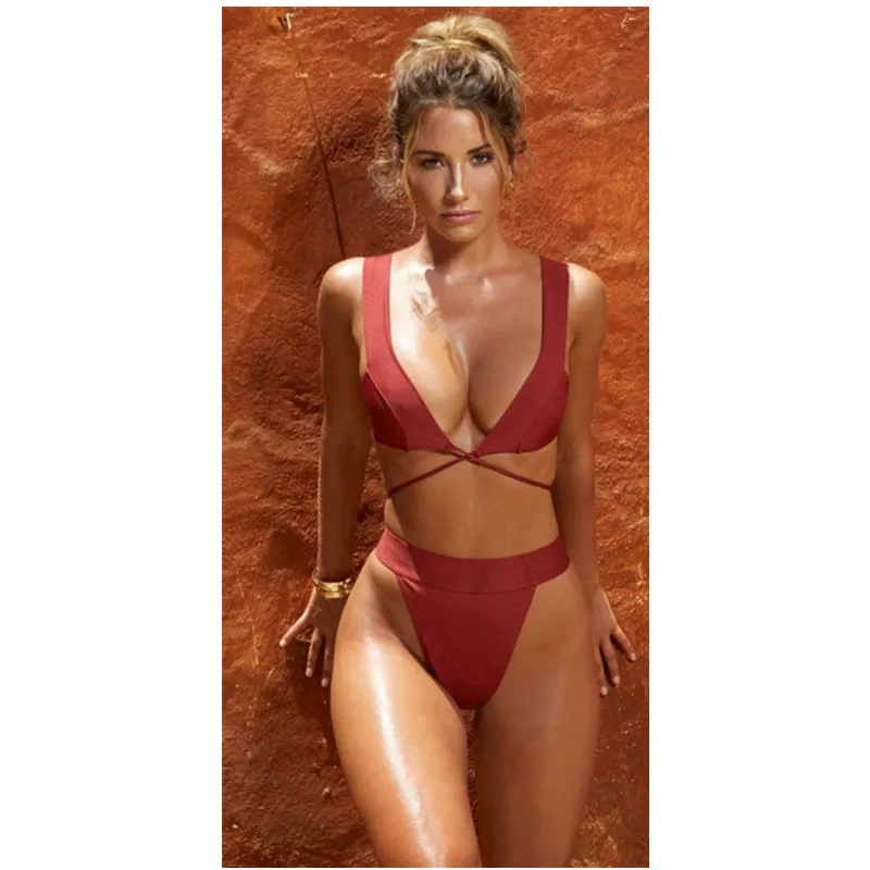 

Women 2Pcs Push Up Bikini Set Bra Padded Swimwear Lady Bandage Swimsuit Bathing Suit