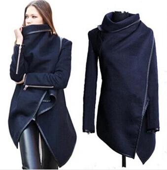 

2019 Women Trench Coats Long Cashmere Overcoats Trench Down Jackets Woman Wool Coats Fur Manteau Abrigos Mujer
