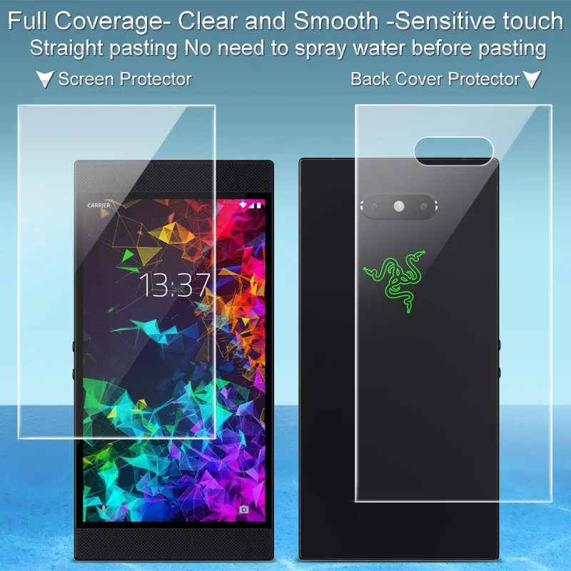 2 шт. полное покрытие для RAZER Phone Phone2 защита экрана и задняя крышка Imak полностью