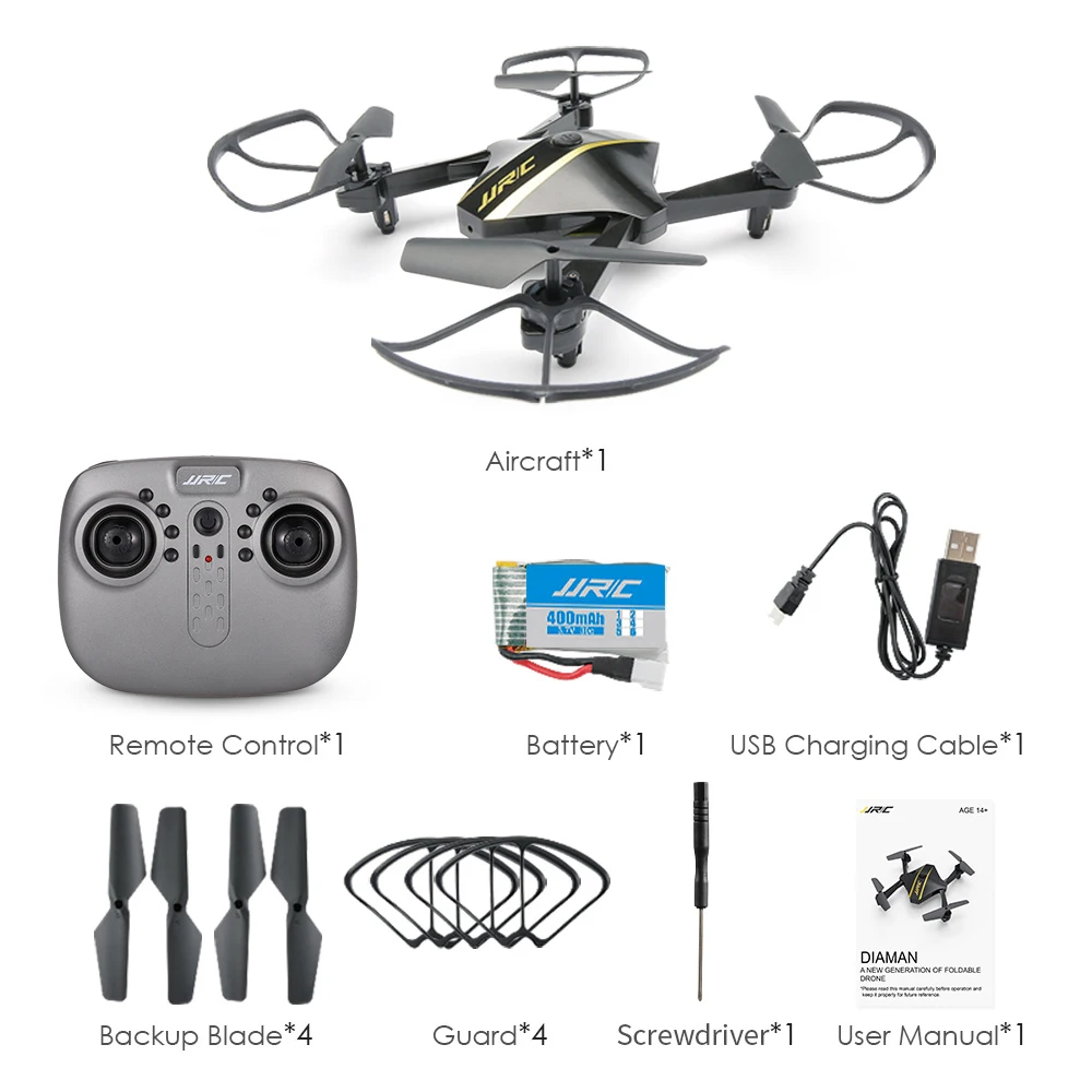 JJRC мини Дрон H44WH 2 4G WIFI FPV складной селфи с камерой 720P HD широкоугольный Высокий