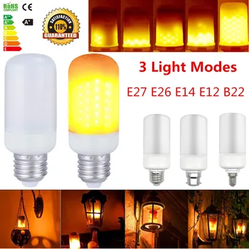 

LED flame Bulbs E27 B26 E14 Flame Effect Fire Light Creative Light Flickering Emulation Vintage Atmosphere Decorative Lamp light