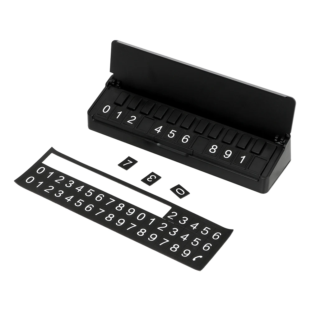 Piano Shape Flip cover Hidden Car Temporary Parking Card
