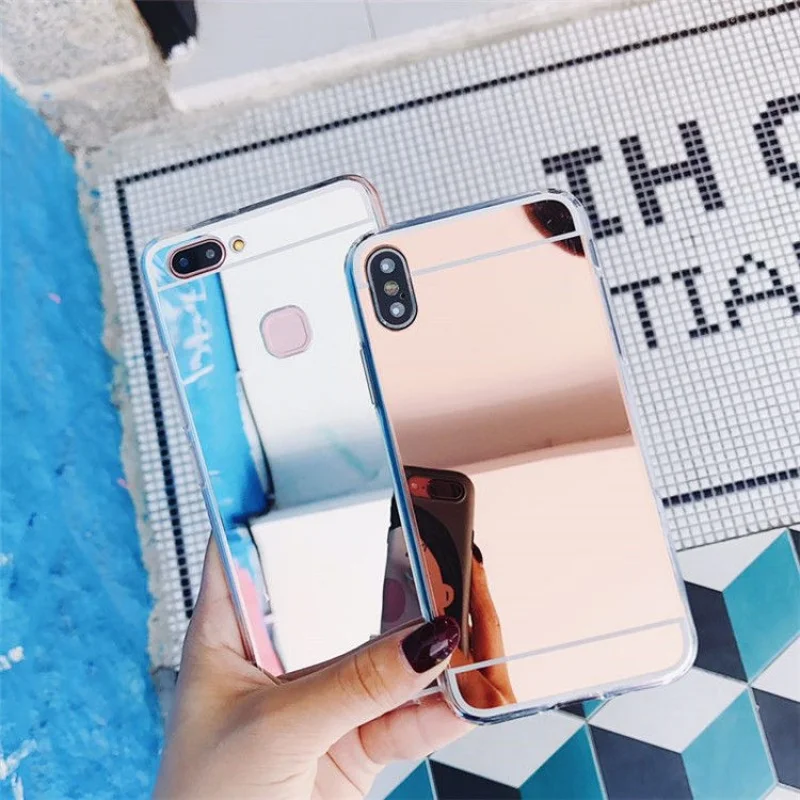 

Soft Cell Phone Case for Huawei P30 P20 Mate20 Pro Lite Nova4 Y9 2019 P smart plus Honor 8A 8C 10 Play mirror Ultra thin Cover