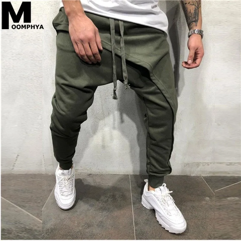Новинка 2019 года уличная хип хоп мужские брюки для пробежек Multi cross слои Длинные для мужчин's брюки для девочек тонкие шаровары мужчин