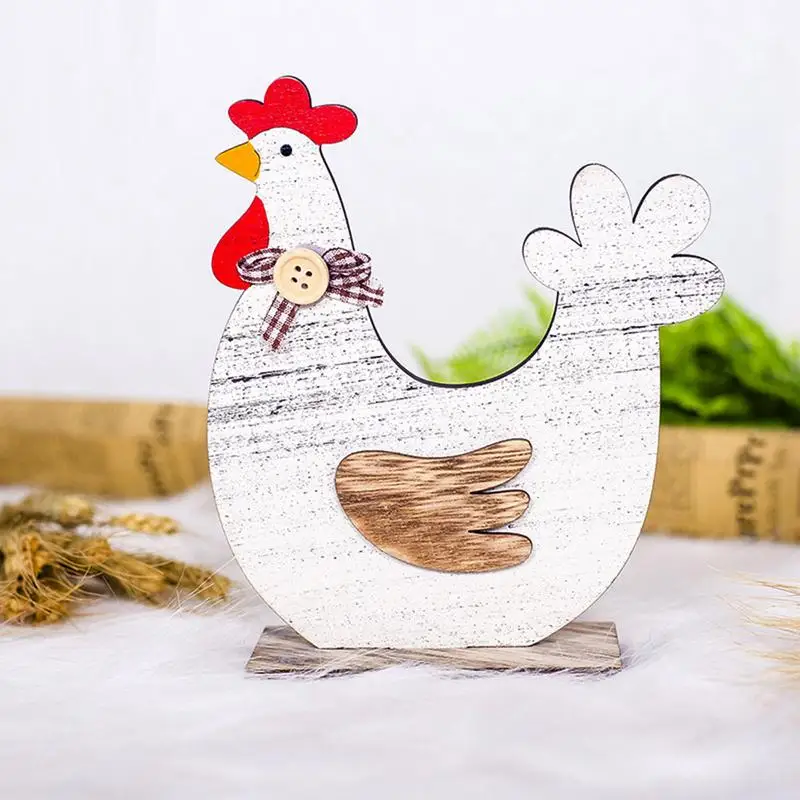 Прекрасные пасхальные украшения деревянные формы курицы петуха для домашнего
