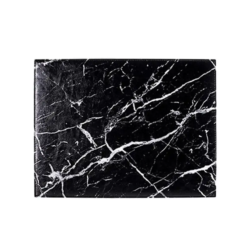 PU Ins Style Marbling Print Waterproof Place Mat High Temperature Resistance Tableware Mat Dining Room Kitchen Table Decor