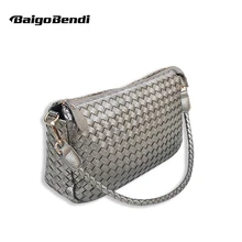 Новая летняя модная тканая сумка с вязаной ручкой, Женская Повседневная Сумка-тоут, сумка-мессенджер для девочек