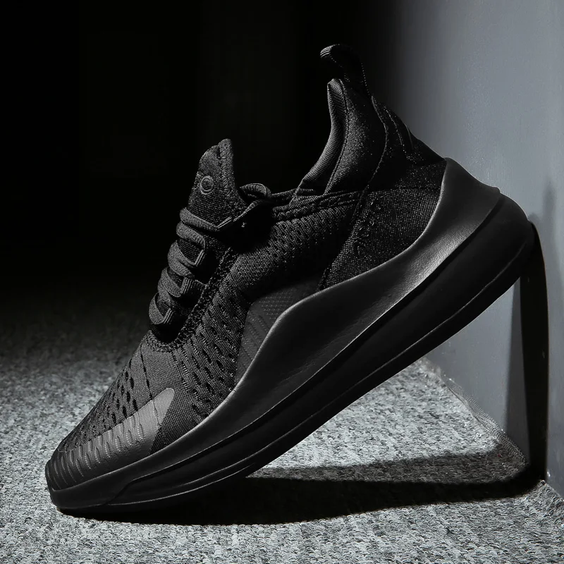 

New 2019 Men Running Shoes Man spring Breathable Mesh Sport Shoes Outdoor Athletic male Sneakers Thick sole Height Increasing