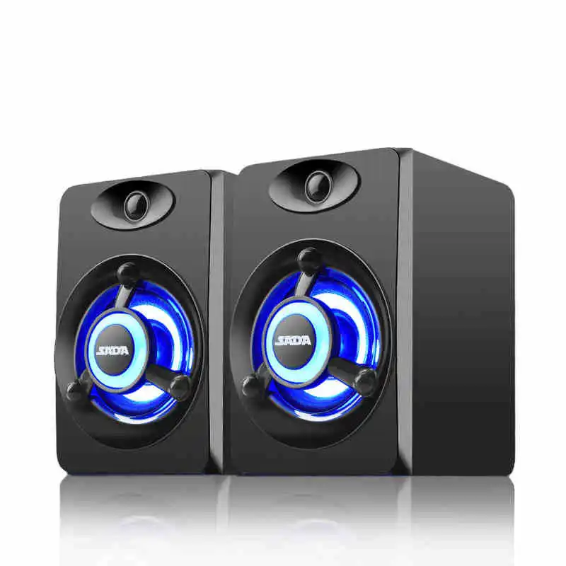 SADA V 118 USB проводной динамик светодиодный компьютерный цветной для басов стерео
