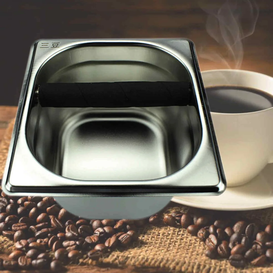 304 Stainless Steel Tool Accessory Coffee Knock Box for Espress Coffee Maker Machine