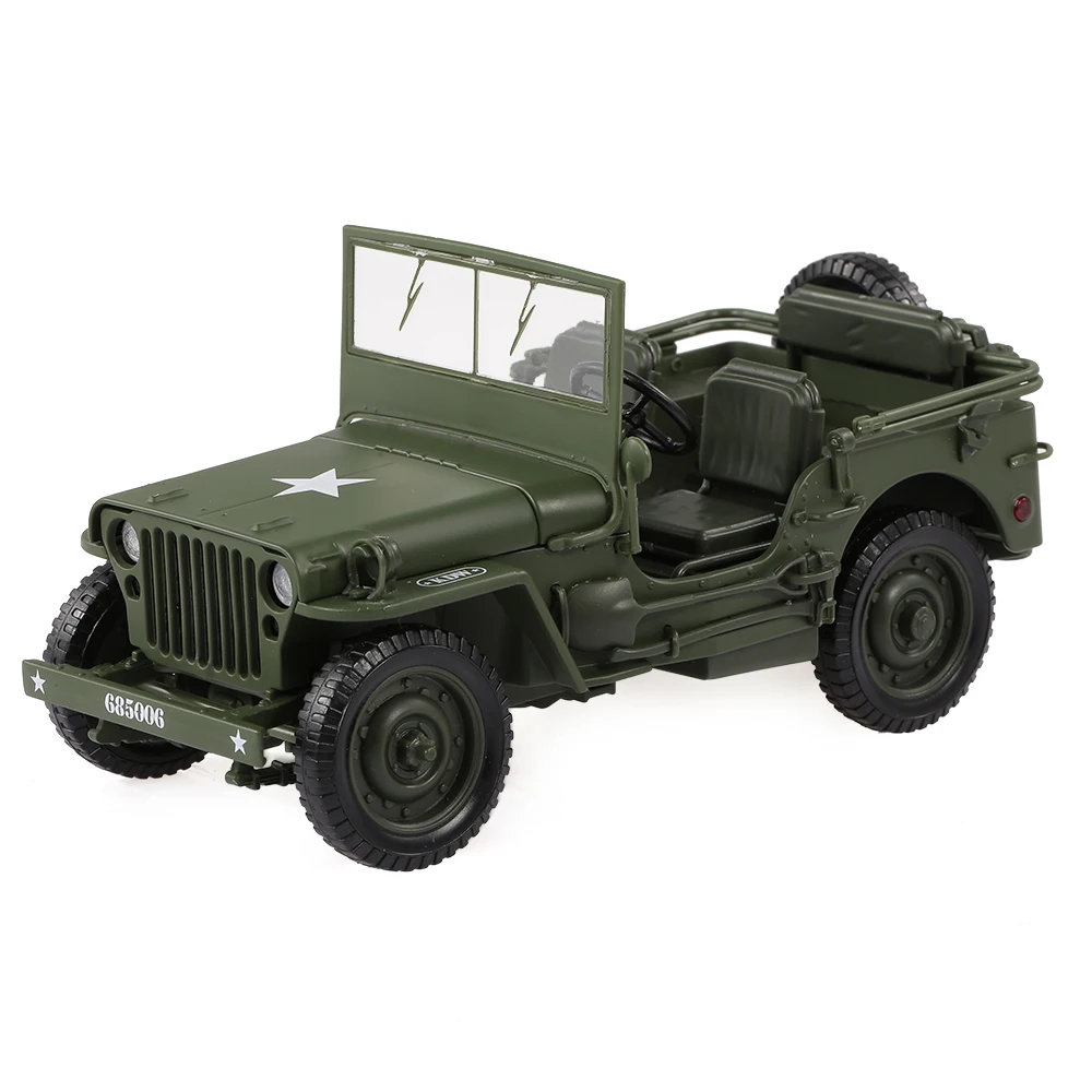 1/18 военный игрушечный джип автомобиль военная тактика модель автомобиля Уиллис