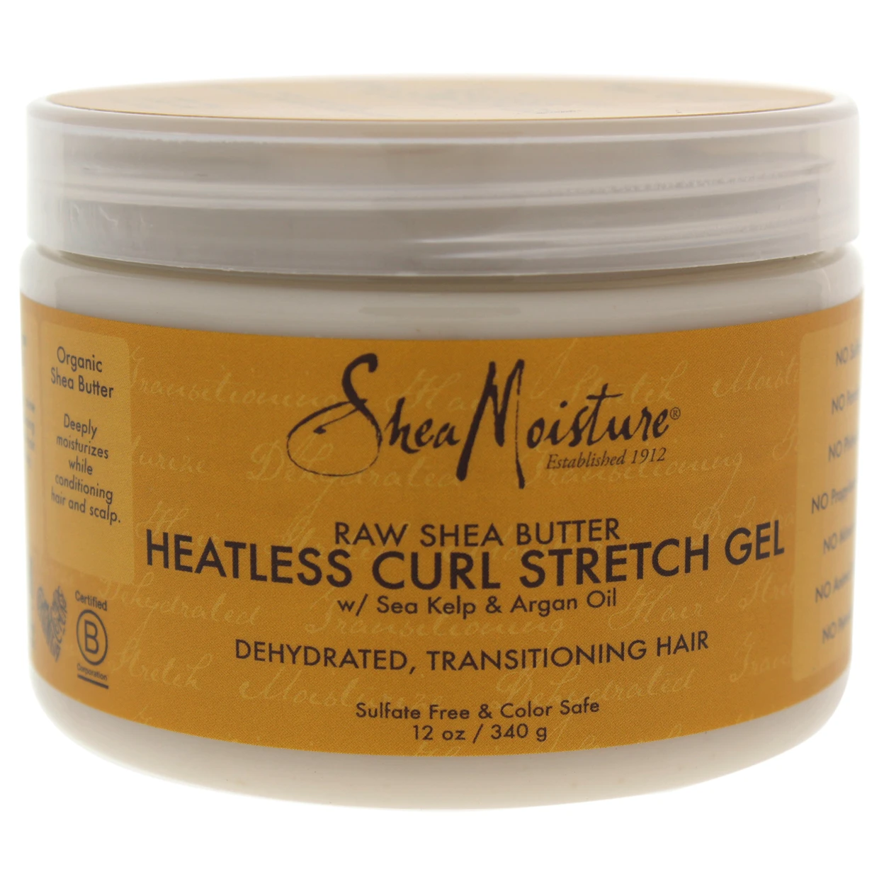 Raw Shea Butter Heatless Curl Stretch Gel by Shea Moisture for Unisex