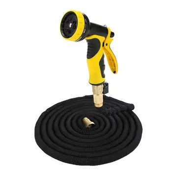

25/50/75/100FT Expandable Magic Flexible Hose Garden Watering Gun Car Wash Sprinkler Kits