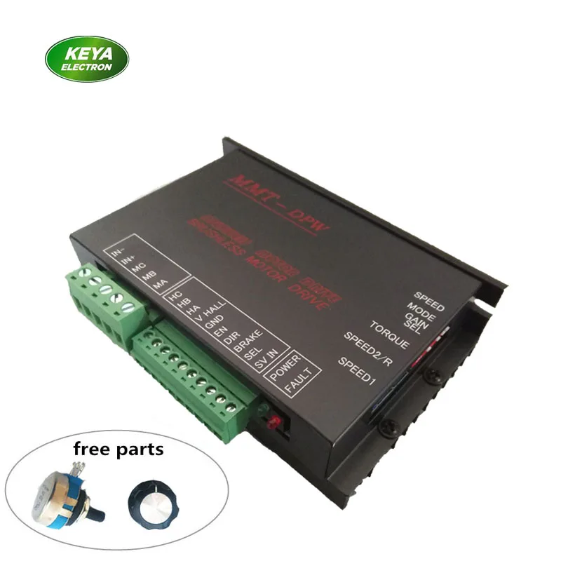 

hot sale!!12v 24v 48VDC 15A Brushless DC Motor Speed Controller bldc controller Forward&Reverse Soft start Brake Hall feedback