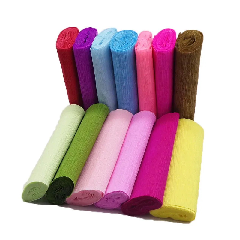 

250*15cm Decorative Crinkled Paper Craft DIY Flower Wrapping Fold Scrapbooking Gift Party Home Wedding Christmas Decoration62459