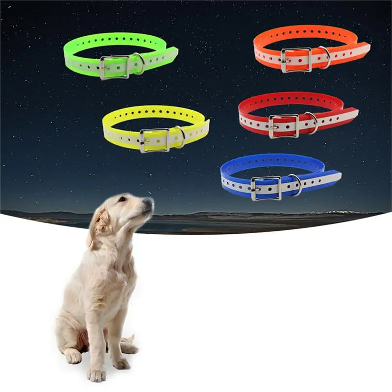 

Pet Dog Collar High Quality TPU+Nylon Night Glowing Reflective Night Safety Collars Deodorant Waterproof Collar Pet Supplies