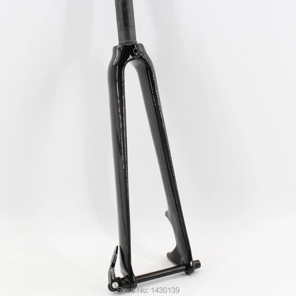 

New 700C Fixed Gear Track Road bike 3K full carbon fibre disc brake bicycle front fork carbon thru axle straight tube Free ship