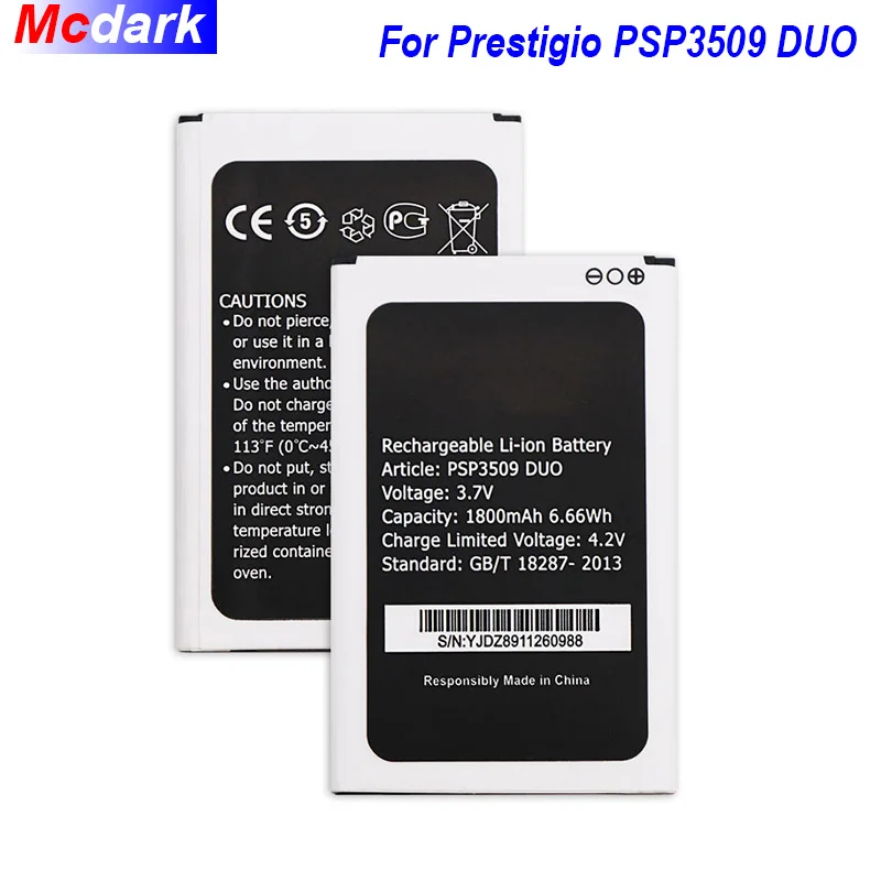 Аккумулятор 1800 мАч для Prestigio Wize D3 E3 K3 PSP 3509 DUO аккумуляторная батарея AKKU ACCU PIL