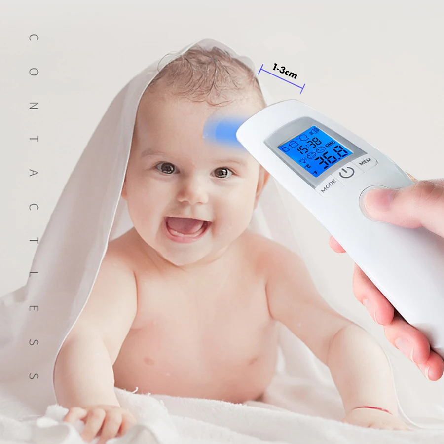 

high-precision newborn Body Forehead temperature gun Infrared Thermometer Temperature Meter baby healthh care Multi-function
