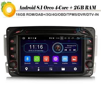 

DAB+ FOR Mercedes Benz Class C/G/CLK Viano Vito W209 W463 Android 8.1 Autoradio Sat Nav Car CD player WiFi 4G GPS Radio DVR OBD