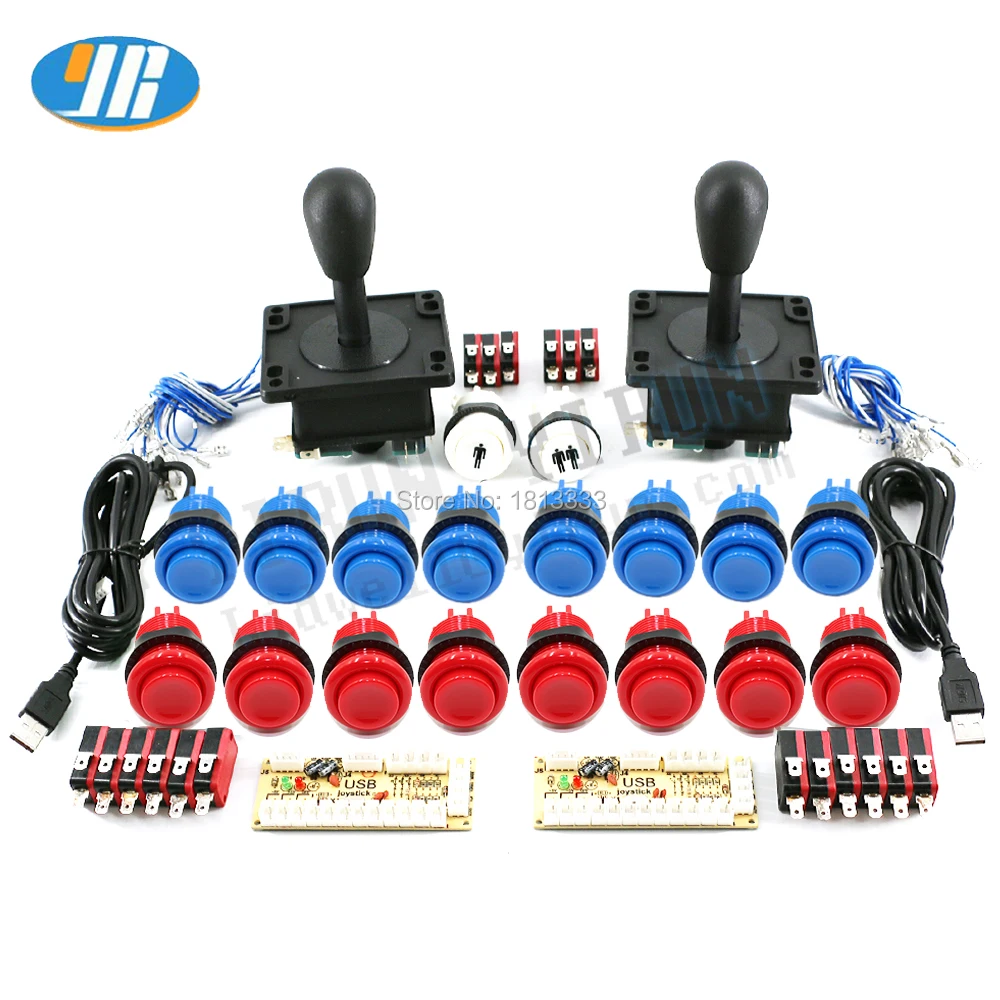 

Arcade Game DIY kit for Mame USB Zero Delay Encoder HAPP Style Push Button Joystick Raspberry pi Arcade joystick Controller