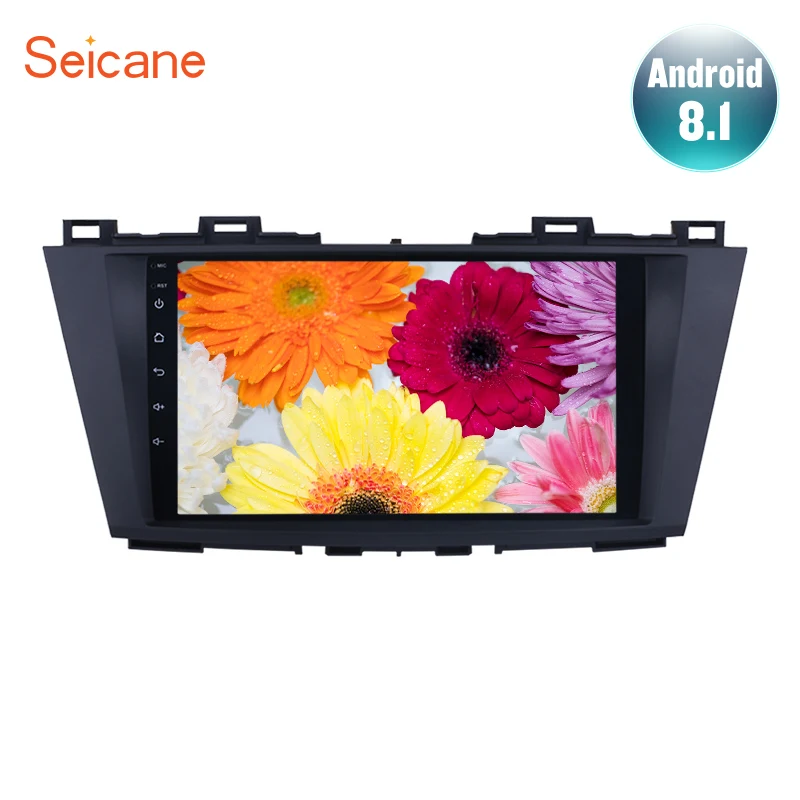 Seicane 9 &quotAndroid 1 2Din автомобильное радио для Mazda 5 2009 2010 2011 2012 GPS навигация Мультимедиа