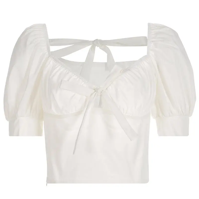 Vintage Cropped T Shirts Women Sweet Simple Medieval Retro Top 2019