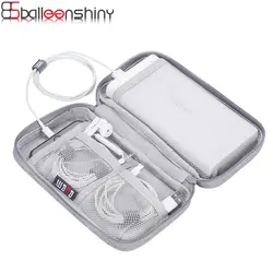 BalleenShiny Портативный мощность источник сумка для хранения цифровой кабель, хранение данных сумки наушники открытый Travel Organizer