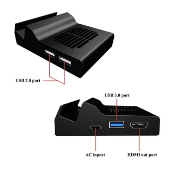 

DOITOP Portable HDMI TV Replacement Dock Cooling Stand Base Case For Nintend Switch DIY Heatsink Cooling Dock For NS Switch