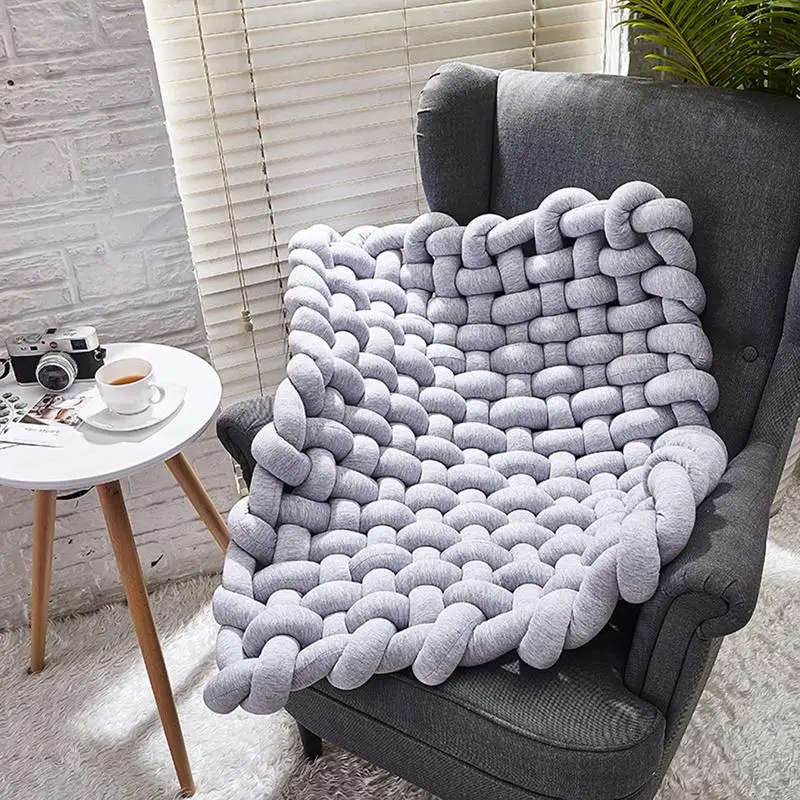 MINOCOOL Hand Woven Mat Baby Crawling Nonslip Mat Cushion Home Decoration Photography Props MINOCOOL Hand Woven Mat Baby Crawling Nonslip Mat Cushion Home Decoration Photography Props