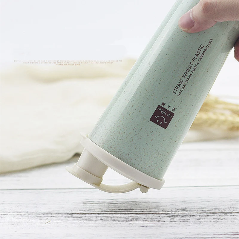 450 ml مسحوق بروتين شاكر زجاجة المياه القمح القش BPA صديقة للبيئة خلاط الرياضية اللياقة البدنية الحليب يهز زجاجة الشرب استخدام أدوات