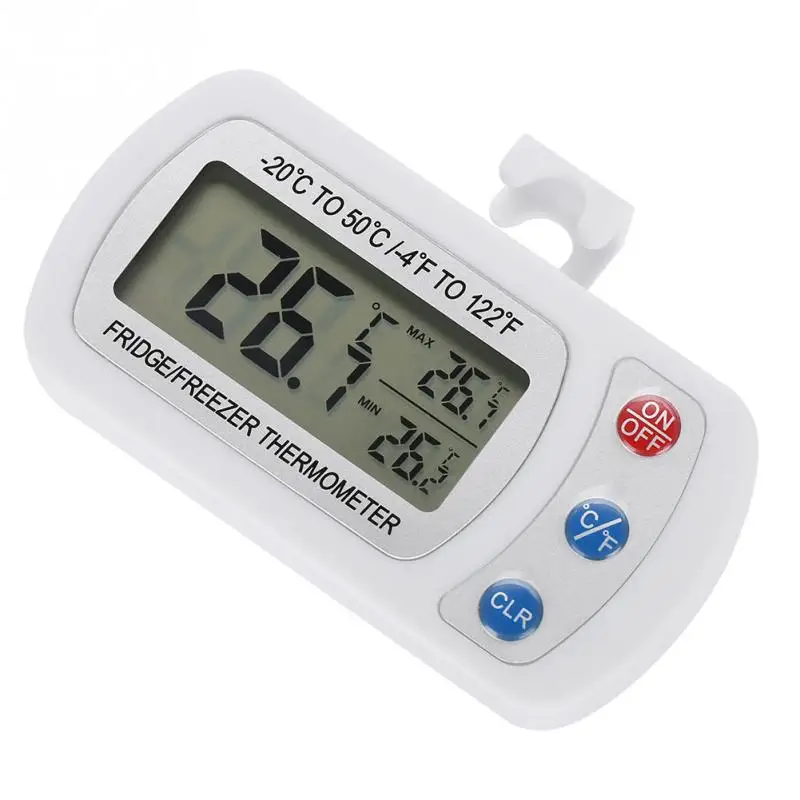 

High accuracy Kitchen Large LCD Refrigerator Fridge Freezer Digital Thermometer with Adjustable Stand/Hanger Supply