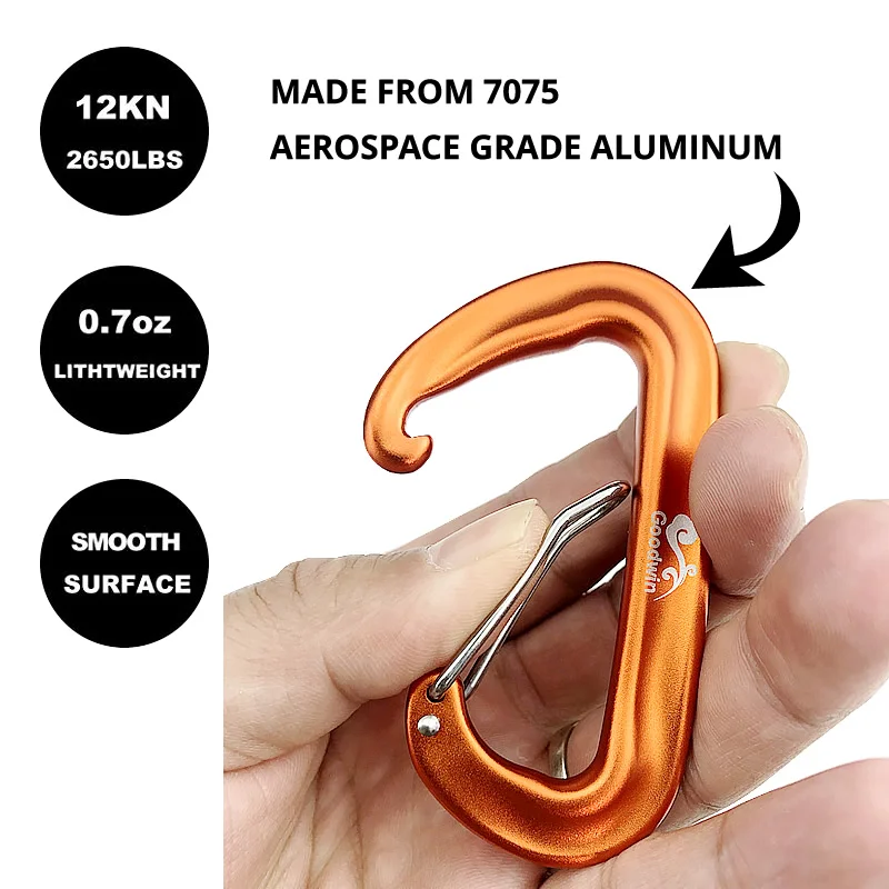 4 PCS Goodwin Hammock Carabiner 12KN hammock fittings camping accessories