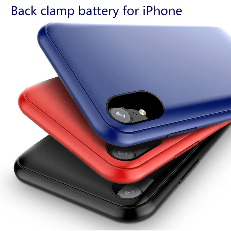 

Portable Mobile Back Clamp Battery For Iphone 6s 7 8 Power Bank Phone Charger Case For Iphone XR Xs Max X 6Plus 5 5s SE 5c 7p 8p