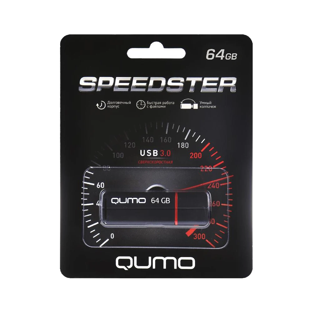 Накопитель QUMO 19660 64GB USB 3.0 | Компьютеры и офис