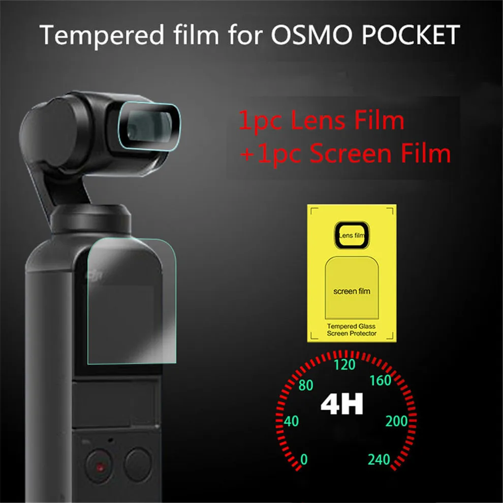New Tempered film set OSMO Pocket Camera Tempered Protective Film OSMO Anti fingerprint
