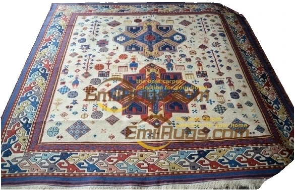 

SOUMAK Sue mike pure New Zealand wool hand-woven carpet exotic ethnic Turkish style EN000073